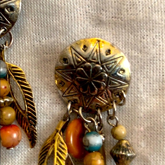 Vintage Dream Catcher Pierced Earrings - Picture 3 of 4